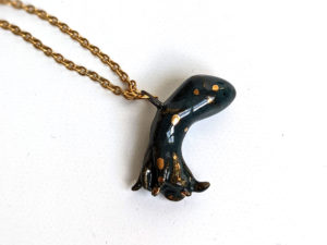 pendant cancer octopus porcelain