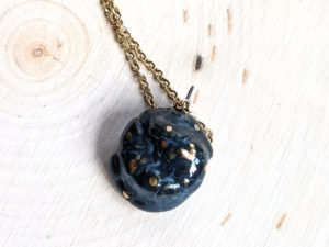gemini armadillo pendant porcelain gold