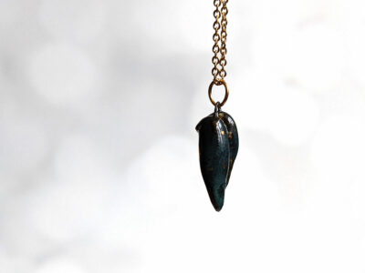 gemini love birds pendant porcelain gold