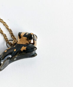 Leo Pendant porcelain gold