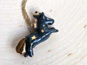 sagittarius pendant porcelain