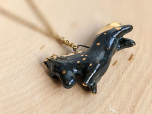 sagittarius pendant porcelain