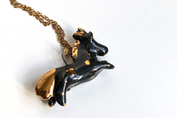 sagittarius pendant porcelain