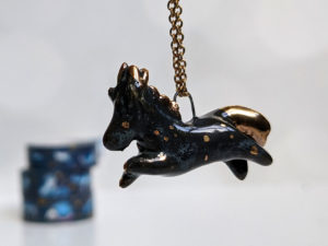 sagittarius pendant porcelain