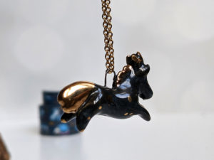 sagittarius pendant porcelain