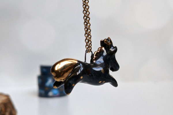 sagittarius pendant porcelain