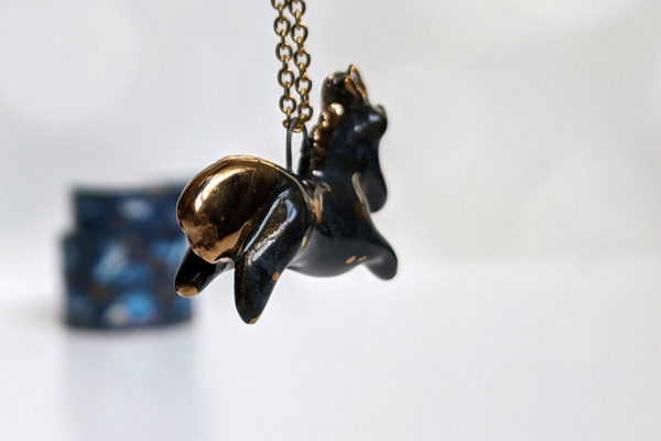 sagittarius pendant porcelain