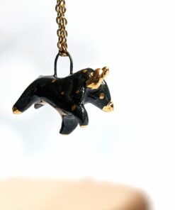 Ceramics pendant zodiac taurus