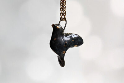 zodiac ceramics pendant virgo dove