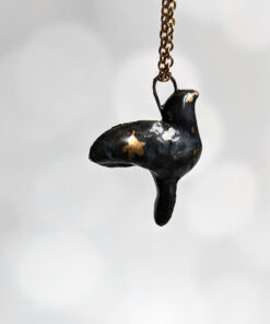 zodiac ceramics pendant virgo dove