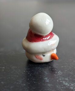 snow ball hat figurine porcelain