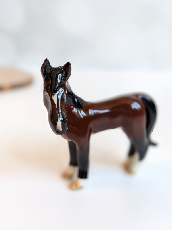 porcelain horse portrait