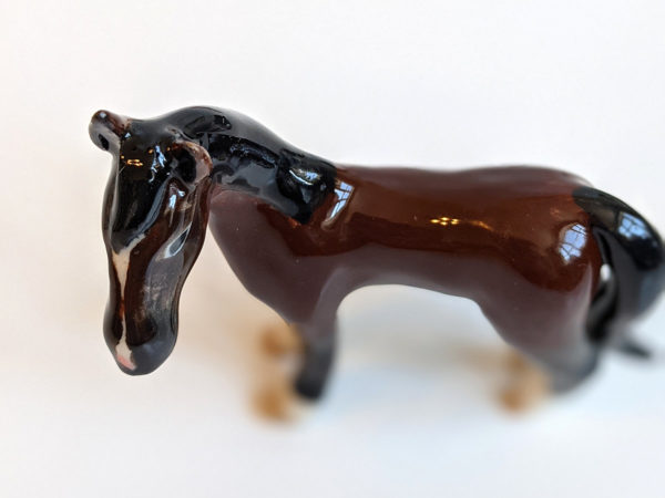 porcelain horse portrait