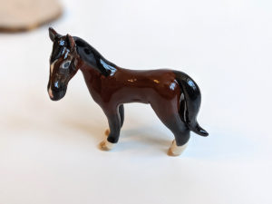 porcelain horse portrait