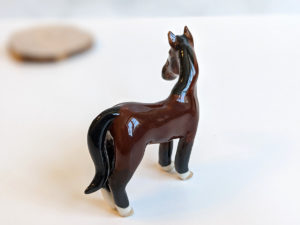 porcelain horse portrait