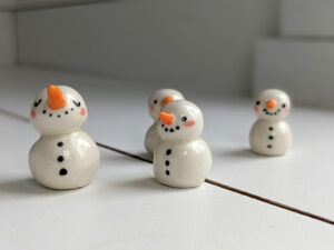 porcelain figurine snow people