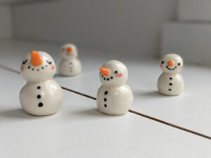 porcelain figurine snow people