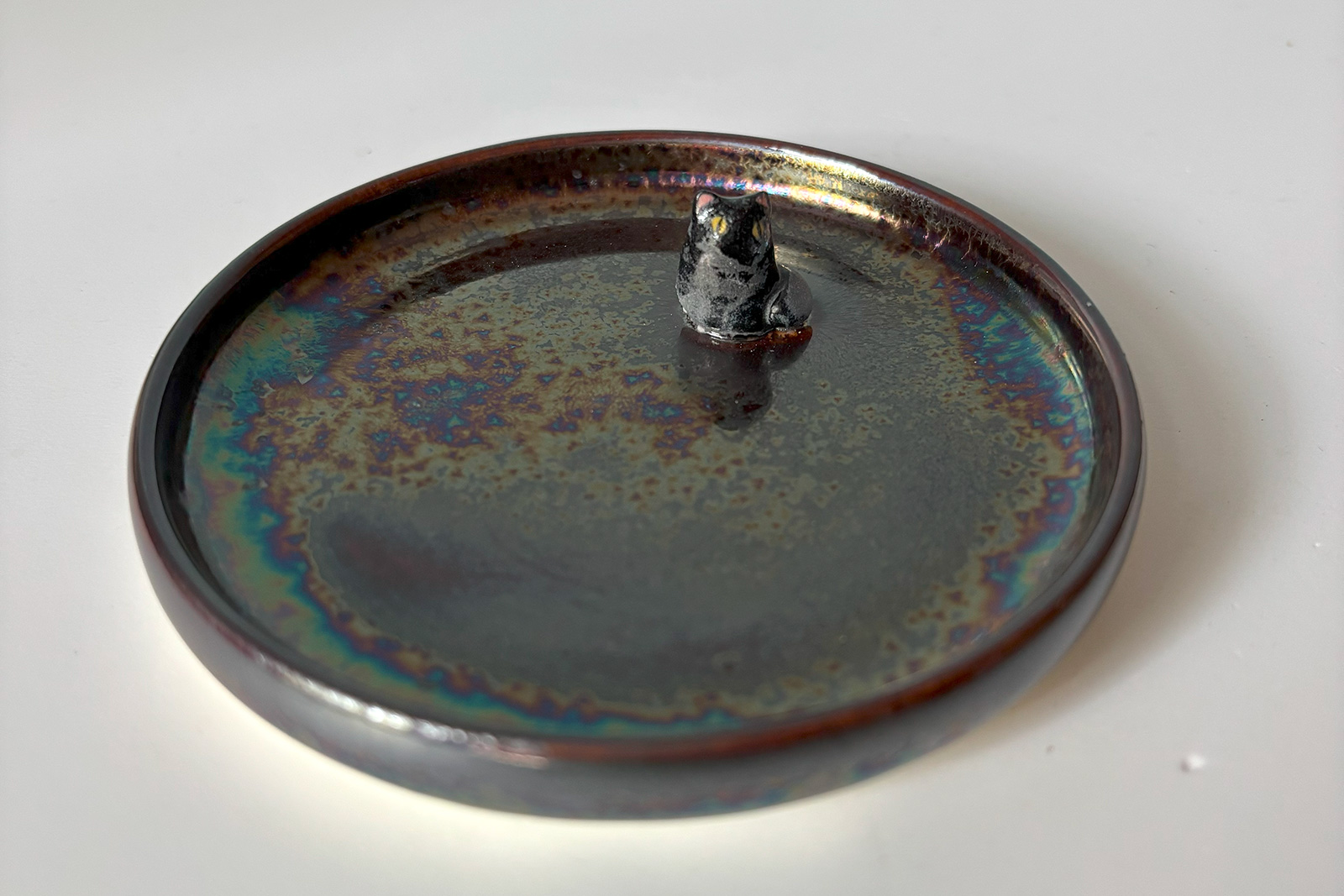 Jewelry Dish : Black Cat