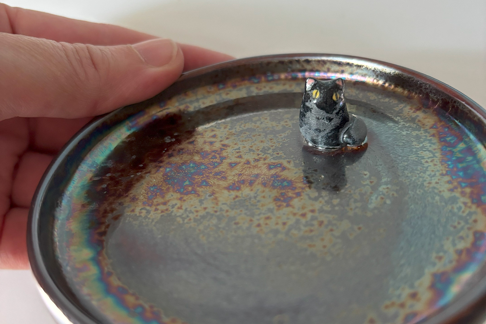 Alternative view of Jewelry Dish : Black Cat