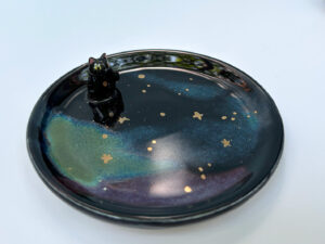 cat jewelry dish