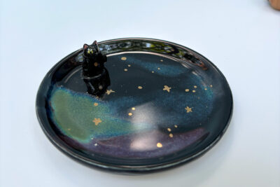 cat jewelry dish