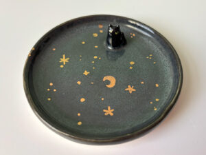 cat jewelry dish