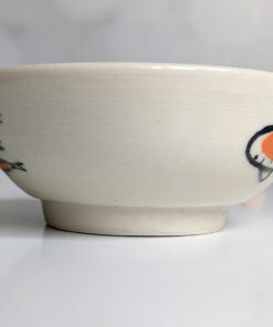 handmade koi porcelain bowl