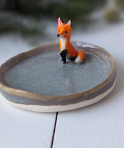 fox jewelry dish