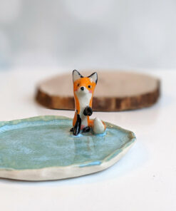 fox jewelry dish