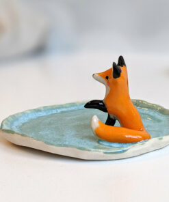 fox jewelry dish