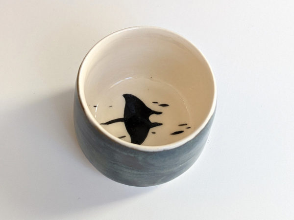 handmade porcelain tumbler rays