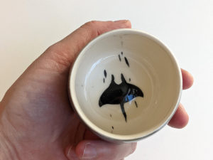 handmade porcelain tumbler rays