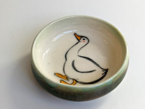 goose porcelain vessel