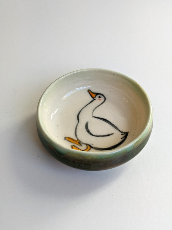 goose porcelain vessel