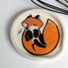 handmade red fox spoon rest