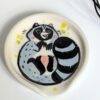 cute handmade raccoon spoon rest