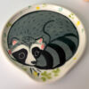 cute handmade raccoon spoon rest Canadian Pottery by Kness