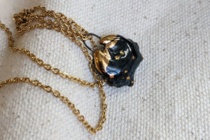 pendant cancer crab porcelain