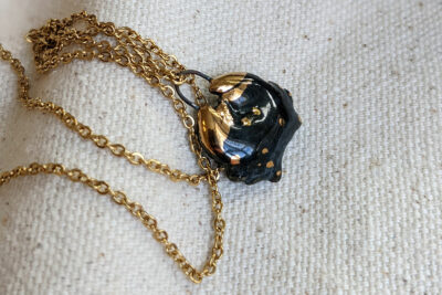 pendant cancer crab porcelain