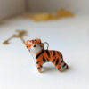 porcelain tiger pendant