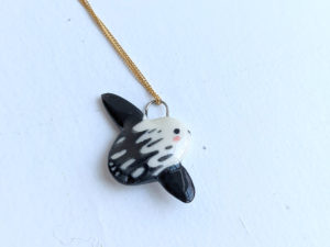 mola mola cute sunfish pendant