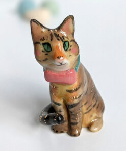 cat porcelain portrait