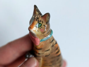 cat porcelain portrait