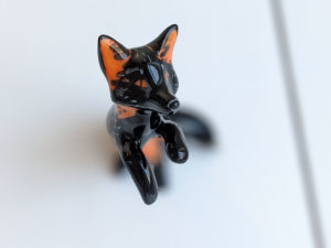 cross fox figurine