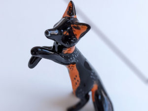 cross fox figurine