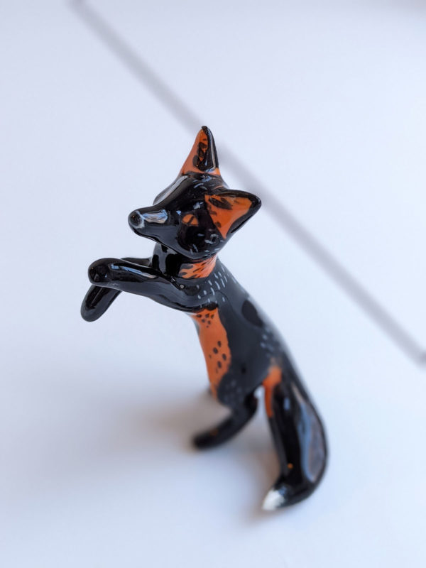 cross fox figurine