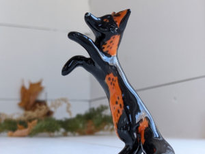 cross fox figurine