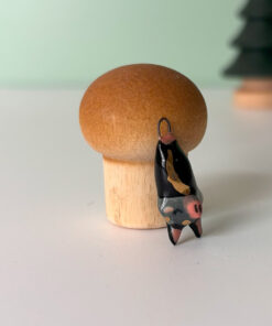 Folded Bat Ceramic Pendant