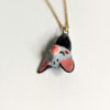 porcelain pendant bat sleepy cute