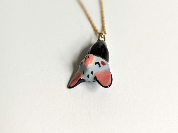 porcelain pendant bat sleepy cute